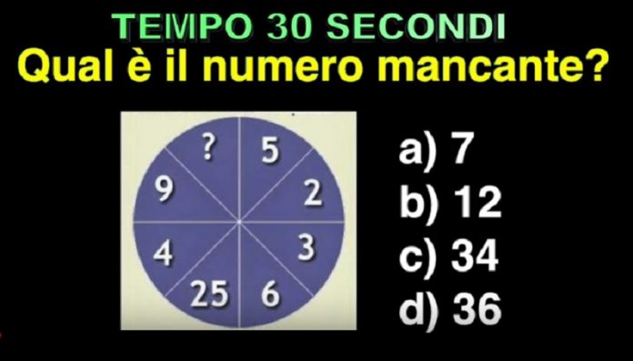 indovinello numero mancante