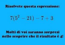 Rompicapo matematico: risolvi l’espressione algebrica rompicapo matematico