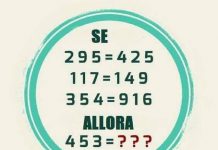 Quiz matematico: se 295 fa 425, allora 453? rompicapo matematico