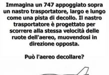 Tormentone del web: secondo voi l’aereo decolla? indovinello rullo